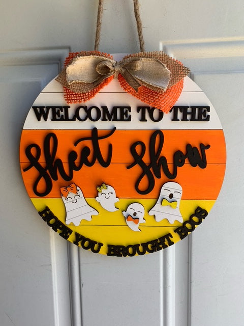 Halloween Sheet Show Ghost Sign