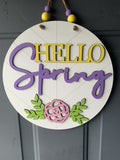 Hello Spring Sign