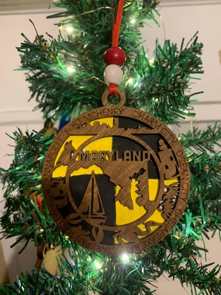Maryland State Ornament