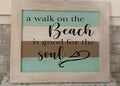 Walk on the Beach Sign