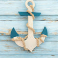 Wooden Anchor Decor