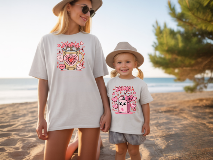 Valentine Mommy & Mini T-shirts